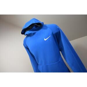 Nike Hoodie Dri Fit Fleece Sweatshirt Athletic Performance Blue Mens Sz Large